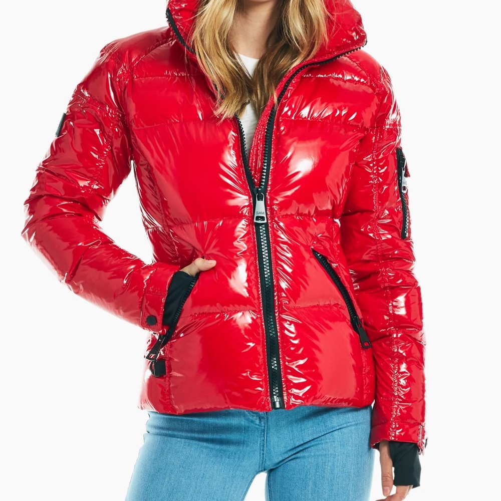 Vibrant Red Puffer Jacket